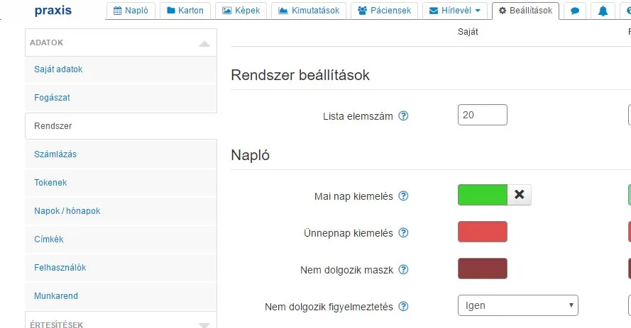 Beállítások