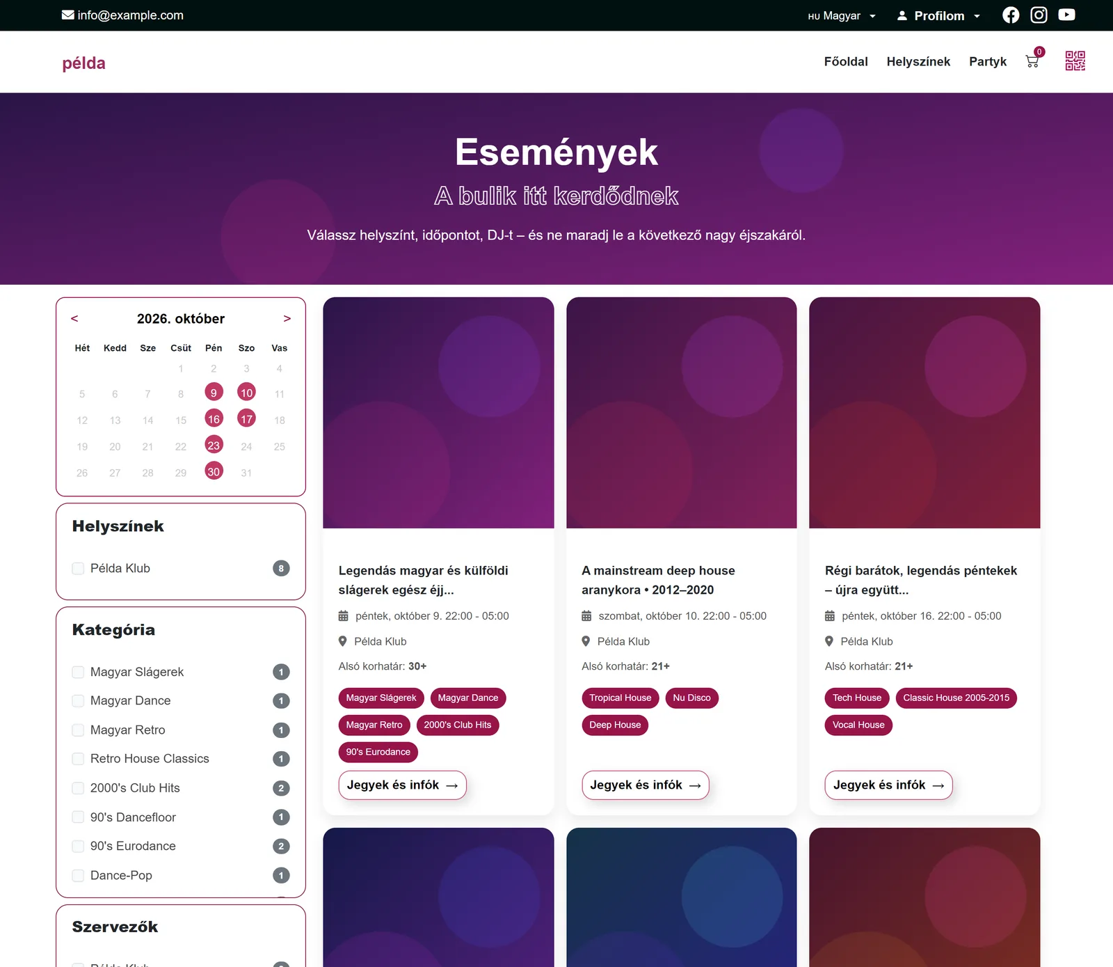 Események